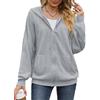 PANOZON Donna Felpa con Cappuccio Manica Lunga Zip Solido Classica Maglia Giacca Casual Hoodie Oversize Top