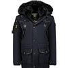 Geographical Norway FVSB Men's Warm Winter Jacket Parka Outdoor ACORE Ski Luxury, Navy Blue, XL