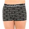 Calvin Klein Boxer Uomo Underwear CK Articolo NU8638A Trunk Shorty, 3QF Label Logo Print Black, S