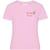 Saint Barth Mc2 Donna T-Shirt Manica Corta EMI0001-Spritzo Amore EMB Cotone Rosa Chiaro L