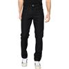 Siry Work Pantalone C inque Tasche da Uomo Estivo, in Leggera Tela di Puro Cotone, con Vita e Fianchi Confortevoli e Gamba dalla vestibilità Comoda (IT, Numero, 58, Regular, Regular, Nero 899)