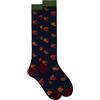 Gallo Calze lunghe uomo cotone blu fantasia galli multicolore