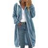 Generico Felpa Con Cappuccio Donna Oversize Curvy Felpa Lunga Peluche Teddy Con Zip Invernale Elegante Hoodie Imbottita Manica Lunga Casa Cappotto Leggero Cerniera Giacca In Pile Per La Casa E Il Tempo Libero