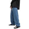 Generico Jeans Baggy Uomo Baggy Jeans Uomo Cargo Flared Strappati Regular Fit Bootcut Elasticizzati Felpati Taglie forti Pantaloni Larghi Neri Denim Estivi Con Tasche Xl Bianchi Leggeri A Zampa Slim Oversize