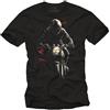 MAKAYA Maglietta Uomo Shadow Biker Retro Moto Naked Bike Stampa Tshirt Vintage Cotone Regalo per Motociclisti Appassionati e Fan Nero XXXL