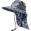 Bassdash Cappello da Sole Unisex UPF 50+ Cappello da Pesca Idrorepellente Tesa Larga con Ampia Protezione del Collo Coda di Cavallo Uomo Donna