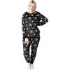 Disney Set Pigiama da Donna Nightmare Before Christmas | Top a Maniche Lunghe con Grafica Jack Skellington per Adulti e Pantaloni Pigiama a Gamba Lunga in Nero | Indumenti da Notte da Donna