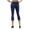 sesto senso Leggins Senza Cuciture Donna 3/4 Taglia Unica Pantaloni Fitness Sportivi Yoga 3/4 Prussia Blu Scuro