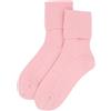 iMongol Calze in puro cashmere, unisex, tinta unita, a coste, realizzate da mongolian Prime First Class Cashmere (1 paio)