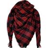 DELEY Retro Tartan Donna a Quadri Avvolgente Scialle Coperta Stola Sciarpa | Stile Scozzese, Autunno Inverno, Lunga, Morbida, Calda, Versatile, Unisex