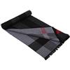 Prettystern Sciarpa Di Seta Calda Come Lana Da Uomo Pile elegante Foulard Invernale Da Uomo ZS29 grigio nero