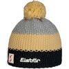 Eisbär Star Beanie con PON Donna/Uomo - Made in The EU Lavorato a Maglia Berretto Pompon Fodera, Fodera Autunno/Inverno Inverno - Taglia Unica Giallo