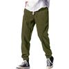 Generisch Pantaloni da uomo baggy in velluto a coste larghi, pantaloni da jogging con vita elastica, sweatpants lunghi, pantaloni sportivi, pantaloni invernali caldi, pantaloni termici a nido d'ape, comodi