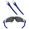 EZReplace Aste di ricambio nere per occhiali da sole Oakley Radar EV Path/Radar EV Pitch/Radar EV Path Asian Fit, Blu, Taglia unica