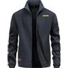 CoXuantion Giacca in Pile invernale Uomo con Cerniera Stand-up Collare Giacche All'aperto Caldo Casual Sport Giacca Con Multitasche Escursionismo Cappotto maniche lunghe