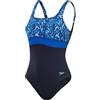 Speedo Shaping Contour Eclipse 1 Piece, Costume da Bagno Donna, Black/White, 36