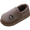 Generic Pantofole da uomo lavorate a maglia, morbide scarpe da casa grigie e blu, comode pantofole invernali calde, pantofole antiscivolo in memory foam da uomo, ideali per rilassarsi al chiuso e uso