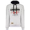 Canadian Peak Guitreak Men - Sweat Homme Capuche Poche Kangourou - Vêtement Sweatshirt Hoody Chaud Manches Longues - Pull Hommes Printemps Ete Automne Hiver (Blanc M)