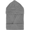 Moda Egidio Accappatoio Kuveè 100% Spugna 380 gr Calibrato Uomo Donna Con Cappuccio (IT, Testo, 5XL, Regular, Regular, Plus size, GRIGIO)