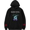 LKY STAR Hazbin Hotel Felpa con Cappuccio Anime Cosplay Sweatshirt Manica Lunga Hoodie per Ragazzi Ragazze Pullover