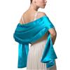 LumiSyne Donna Scialle In Raso Chiffon Silky Tinta Unita Wrap Stola Per Sposa Damigella Cerimonia Matrimonio Serata