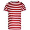 WickedFun Boys Girls Striped Stripe T-Shirt Crew Neck Short Sleeve Top