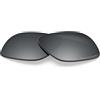 BlazerBuck Lenti di ricambio polarizzate anti-sale per Oakley Sliver OO9262, Argento cromato polarizzato, Taglia unica
