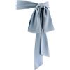 Theaque Cintura da donna in chiffon, cintura in vita per occasioni speciali, matrimoni, balli formali, 7,6 cm di larghezza, Blu polvere., Taglia unica