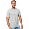 Merino.tech Maglietta Sportiva in Lana Merino da Uomo - T-Shirt Outdoor Palestra (Medium, Heather Grey Henley)