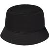 Pembroke® Cappello a secchiello, cappello da pescatore, cappello da sole, 100% cotone per donne e uomini, unisex, Nero , L