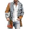 shownicer Cappotto da Uomo Elegante Giacche di Media Lunghezza Slim Fit Caldo Trench Coat Casual Bottoni Cappotto Stampa Giacca Autunno Inverno