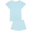YAMAMAY - Pigiama Girocollo Corto, Acquamarina, Linea Happy Night, Donna, XL