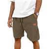 TARAINYA Velluto a Coste Pantaloncini Uomo Cotone Estivi con Coulisse | 65%cotone 35%poliestere,pantaloni corti uomo,spiaggia,casual,regular fit,elasticizzato,elastico in vita con cordino