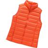 HAXNOHEY Gilet Piumino Donna Leggero Gilet Imbottito Donna Giubbotto Smanicato Donna Gilet Trapuntato Donna Giubbino Giacchetto Giacca Smanicato Donna Invernale Piumini Gilet Senza Maniche Donna Arancione L