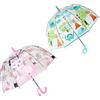 ThreeH 2 Confezioni Ombrello per bambini Albero in fibra di vetro infrangibile Design a vista Con simpatiche stampe di animali