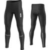 FDX Calzamaglia da Ciclismo da Uomo, Pantaloni Termici Invernali Imbottiti in 3D, Traspiranti, ad Asciugatura Rapida, Elastici, Lunghi Leggings da Ciclismo per Esterni (Black-Medium)