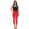 Elara Chunkyrayan - Pantaloni elasticizzati da donna, effetto push up, Colore: rosso, 48/sottile