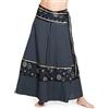 ufash Gonna a Portafoglio - Gonna Maxi dall'india, con Nastri - Molti Disegni Differenti