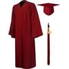 GraduationMall 2026 Toga Laurea Toga e Tocco Cappello Laurea Uomo Donna Nappa Cerimonia Universitaria Unisex Costume Carnevale