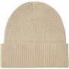 CLASSE77 Berretto in Maglia al 100% in Lana con Risvolto - Cappello a Coste 1X1 - Made in Italy - Prodotto Artigianale - Uomo/Donna (Beige)