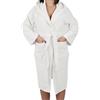 Corredocasa Accappatoio Unisex Uomo-Donna Con Cappuccio e Tasche in Morbida Spugna 100% Cotone Disponibile in Vari Colori Tinta Unita dalla Taglia S alla XXXL (XXXL, Bianco)