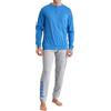 Pyrex Pigiama Uomo Cotone Leggero Lungo Primaverile M-XXL (IT, Testo, XL, Regular, Regular, Modello 5)