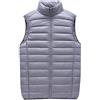 Peuignao Gilet Piumino Uomo Leggero Giubbotto Giubbino Giacca smanicato Invernale Gilet Imbottito Trapuntato Sottogiacca Piumini smanicato Giubbotto senza Maniche Uomo Casual Taglie Forti Oversize Grigio 6XL