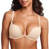 DOBREVA Donna Reggiseno Push Up Imbottito con Ferretto Beige 3AA