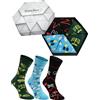 Rainbow Socks - Donna Uomo Divertenti Calze Medico - 3 Paia - Stetoscopio Compresse X-ray - Tamaño 41-46