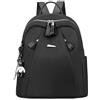 FUNSEED Piccolo zaino da donna, portatile, impermeabile, in tessuto Oxford, multi tasca, per viaggi e uso quotidiano, nero, Small, Moda