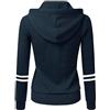 Generico Cappotto con Cintura Donna Felpa da Donna Tinta Unita Manica Lunga Slim Casual Camicetta con Cerniera Cappotto Party Giubbotto Primaverile Donna