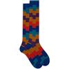 Gallo Calze lunghe uomo cotone marrone blu geometrico