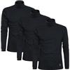 Sergio Tacchini Maglia da Uomo Dolcevita Caldo Cotone, 3pz Nero XXL