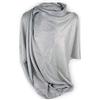 Emila Stola donna argentata elegante cerimonia coprispalle glitter brillantini scialle glitterato grande matrimonio abito sera ragazza signora ijab Foulard fular leggero Argento